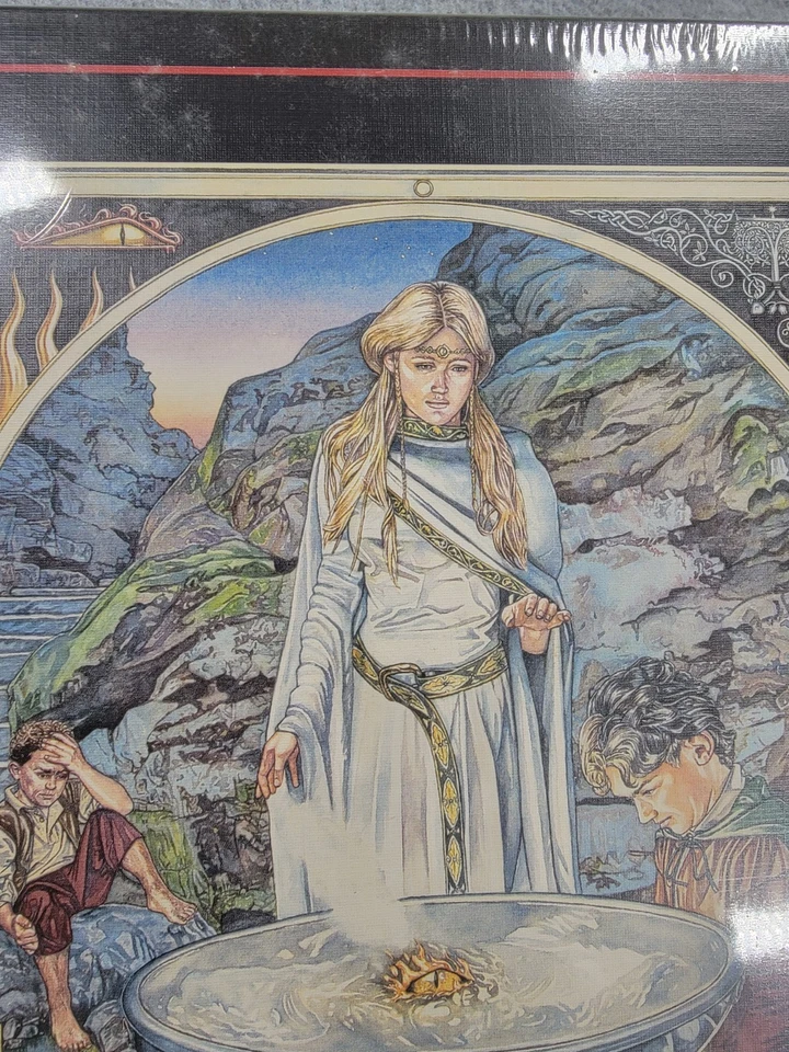 Vintage LOTR Middle Earth Puzzle Mirror Galadriel 1000 Pieces Sealed 1997 NEW - Image 2 of 4