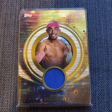 2025 Topps WWE Universe Akira Tozawa EVEN USED BLUE SHIRT SWATCH RELIC 140/299