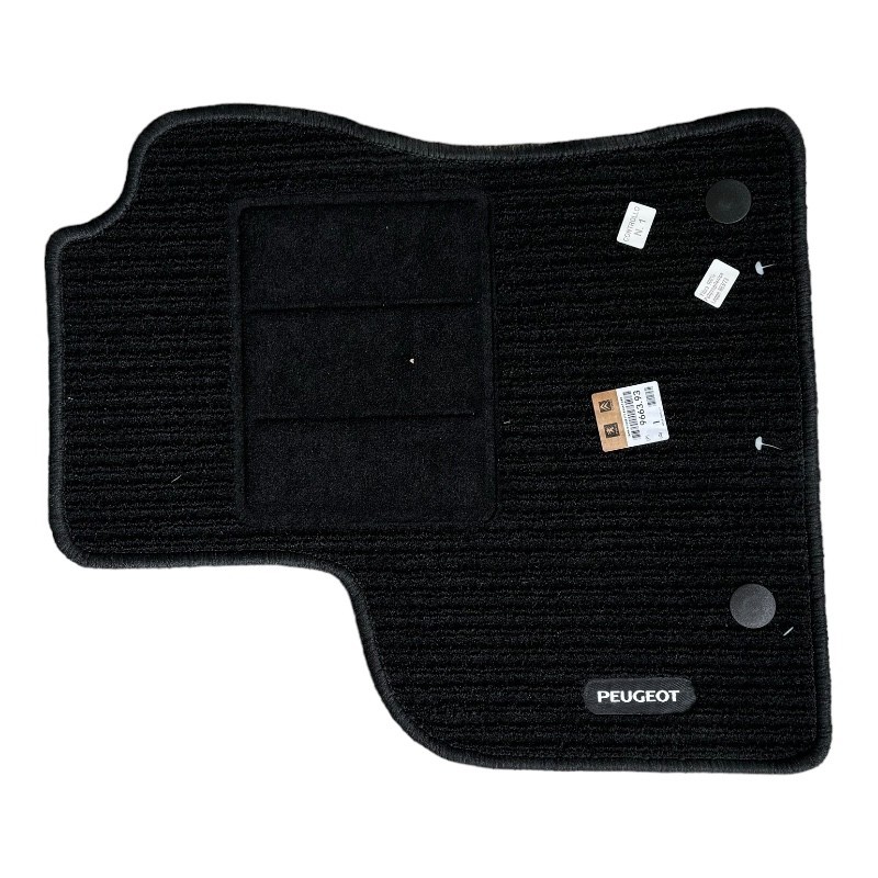 Tapis de sol haut de gamme moquette noire Peugeot Bipper et Citroen Nemo 966393