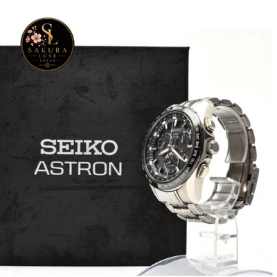 SEIKO ASTRON SBXB003 8X82-0AB0-1 Titanio Modelo Solar GPS Hombre Caja Reloj Japón - Imagen 1 de 4