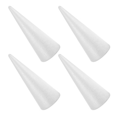  4 Pcs Foam Tree Cones for Christmas Decoration Shapes Crafts Shaped