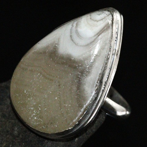 Laguna Lace Calcite 925 Silver Plated Gemstone Ring US 11 New Arrival AU I286