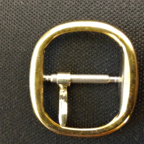 Hebilla de elipse original Patek Philippe enchapada en oro amarillo 14 mm buen estado.