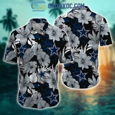 Dallas Football Team Cowboyss Hawaiian Button Down Shirt Unisex Adults S-5XL