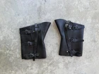 Reproduction Civil War Soldier's Leather Gaiters Black Leather New