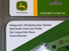 New John Deere TecX Collectible Tin Gift Set Folding Knife Paracord Bracelet — photo 3