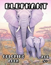 Elephant Coloring Book: Safari Coloring Book for Kids and Adults 5