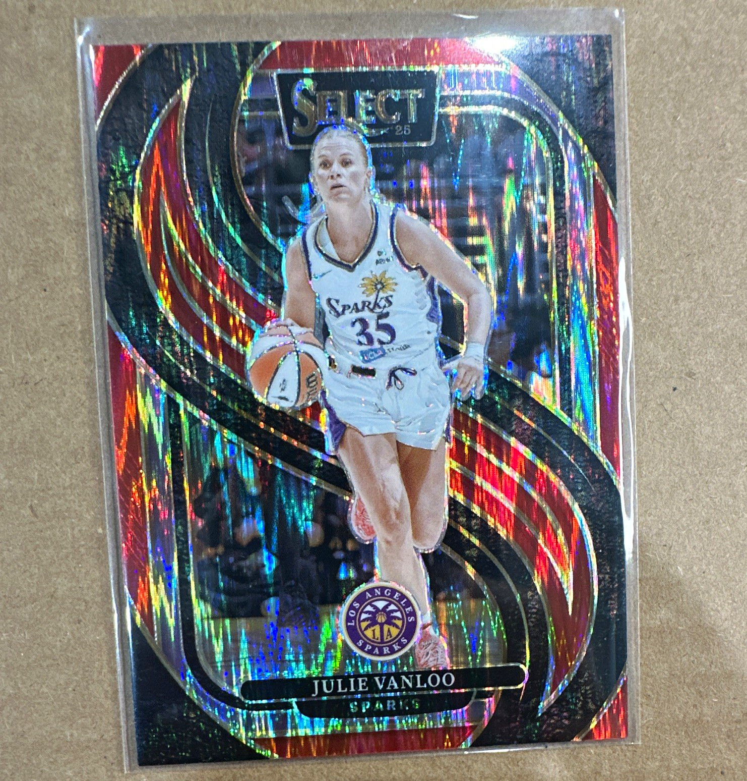 Panini 2025 Select WNBA Julie Vanloo #111 Premier Level Prizm /349 Sparks