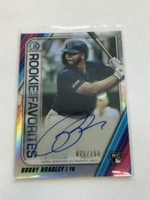 2020 Bobby Bradley Bowman Rookie Of The Year Favorites Refractor Auto RC /150