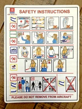 Air Malta - Safety Information Card - A320 - JAN.2004 - Europe