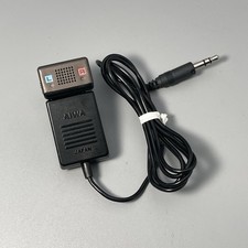 AIWA CM-2 Stereo One Point Mic Microphone Mini Jack w/Cllip for Walkman Recorder