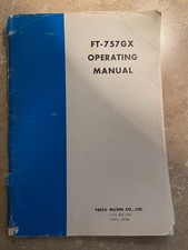 Manuels d'utilisation Yaesu FT-757GX + FT-757GX II ORIGINAL
