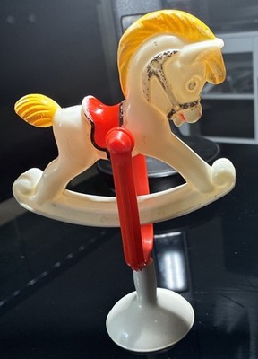 Vtg Stahlwood Baby Rattle Suction Cup Rocking Horse Teeter Totter Hong Kong L@@K