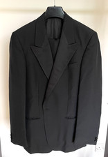 Men’s Baumler 2-piece black tuxedo dinner suit jacket 38R trousers W30 L32