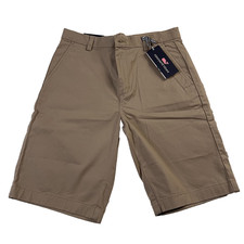 Vineyard Vines Boy Breaker Shorts Sz 16 Flat Khaki Performance 9" Cotton Stretch