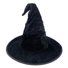 Halloween Black Ruched Witch Hat Costume Accessory Halloween Cosplay Party