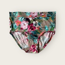 Lane Bryant Cacique Comfort Bliss Full Brief Panty 14/16 Smoky Taupe Floral