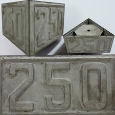 Vintage 250 Yardage Marker Golf Course Hole Pin Metal Sign Club House Ball Decor