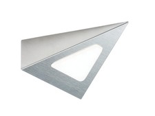 Knightsbridge LEDTRI 12V DC 3W LED TRIANGULAR Under Cabinet Light Satin Chrome