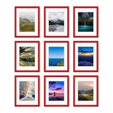 11x14 Picture Frame Set of 9, Photo Gallery Wall Frame Set, Display Pictures ...