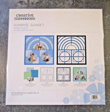 Creative Memories SUNRISE, SUNSET Recipe Template -12x12 Mylar Stencil 2022 NEW