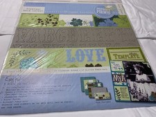 12 x 12 scrapbook kit perfect pages everyday grid with chipboard elements