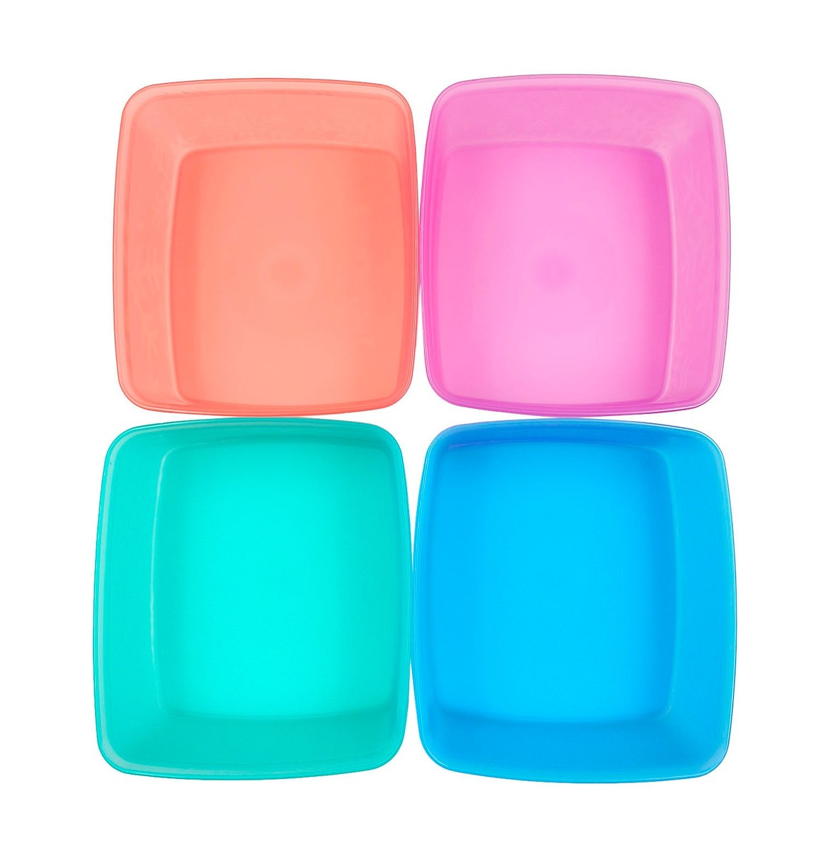 Tupperware Snowflake Freezer Small Square Round Plastic Containers