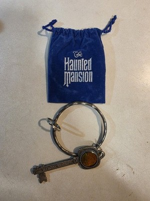 Vintage Disneyland Haunted Mansion Disney Key Rare With Bag