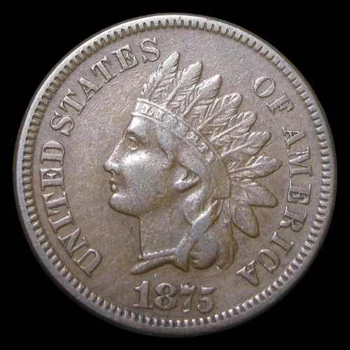 1875 Indian Cent Penny ---- Stunning Unc Coin ---- #PP552
