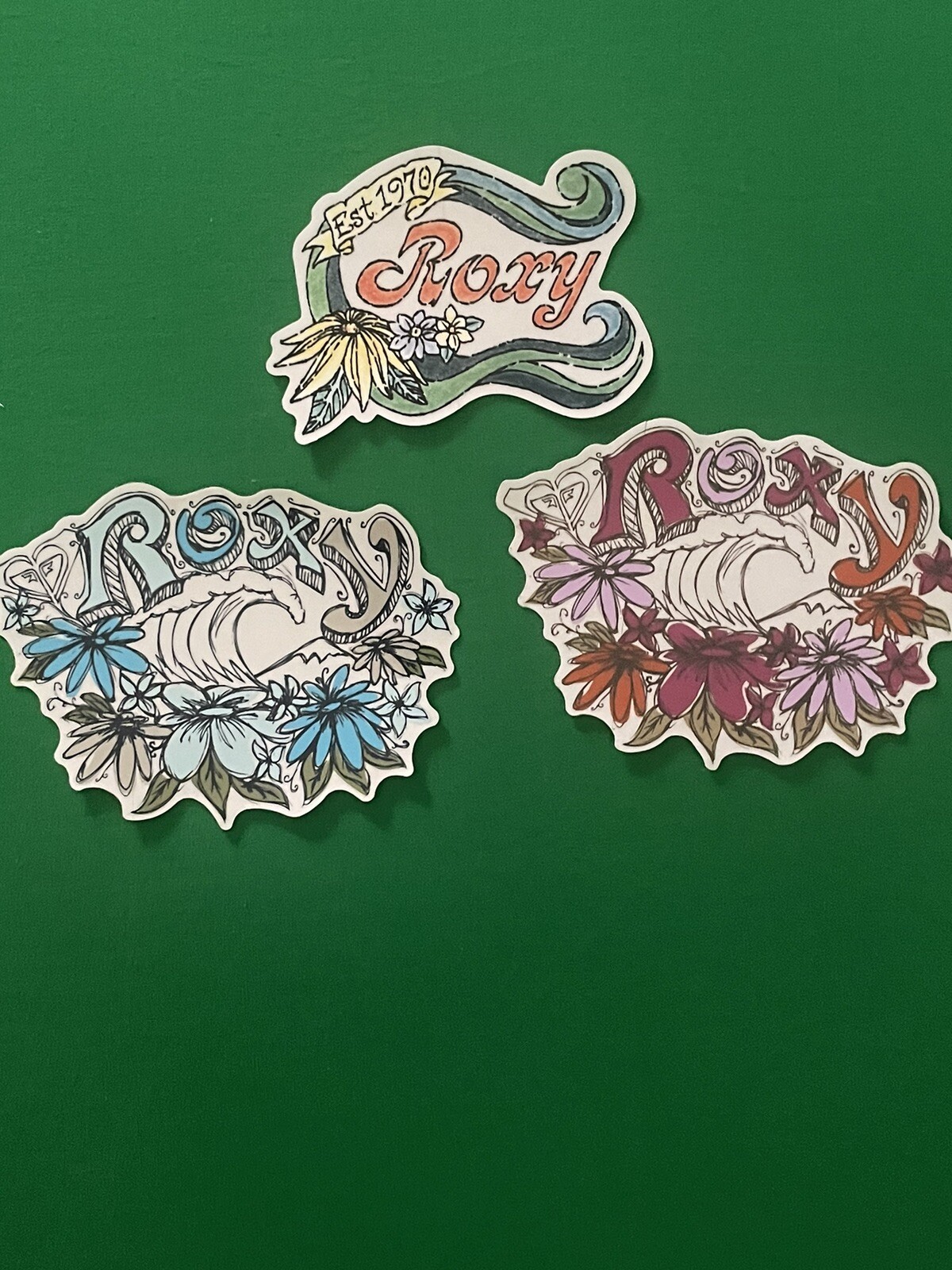 Lot Of 3 Roxy Stickers