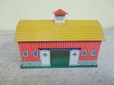 VTG ORIGINAL 1960 STAMPED OHIO ART TIN FARM ANIMAL BARN LITHORAPH TOY DISPLAY