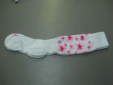 NWOT 1-800 Spike It Volleyball Sock Size Medium White/Pink 1 Pair #173M