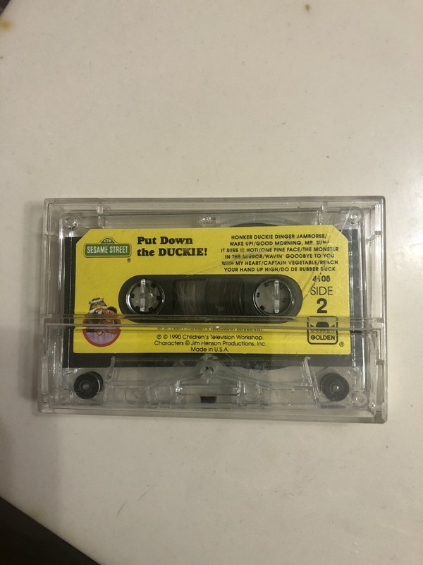 Put Down The Duckie Sesame Street Cassette Tape 1990