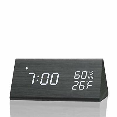 Assorted Colors with Wooden Electronic LED Time Display Details about   Digital Alarm Clock