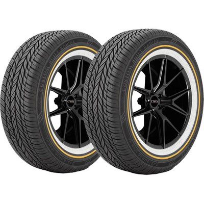 (QTY 2) 235/60R16 Vogue Custom Built Radial 104H XL Gold/White Tires