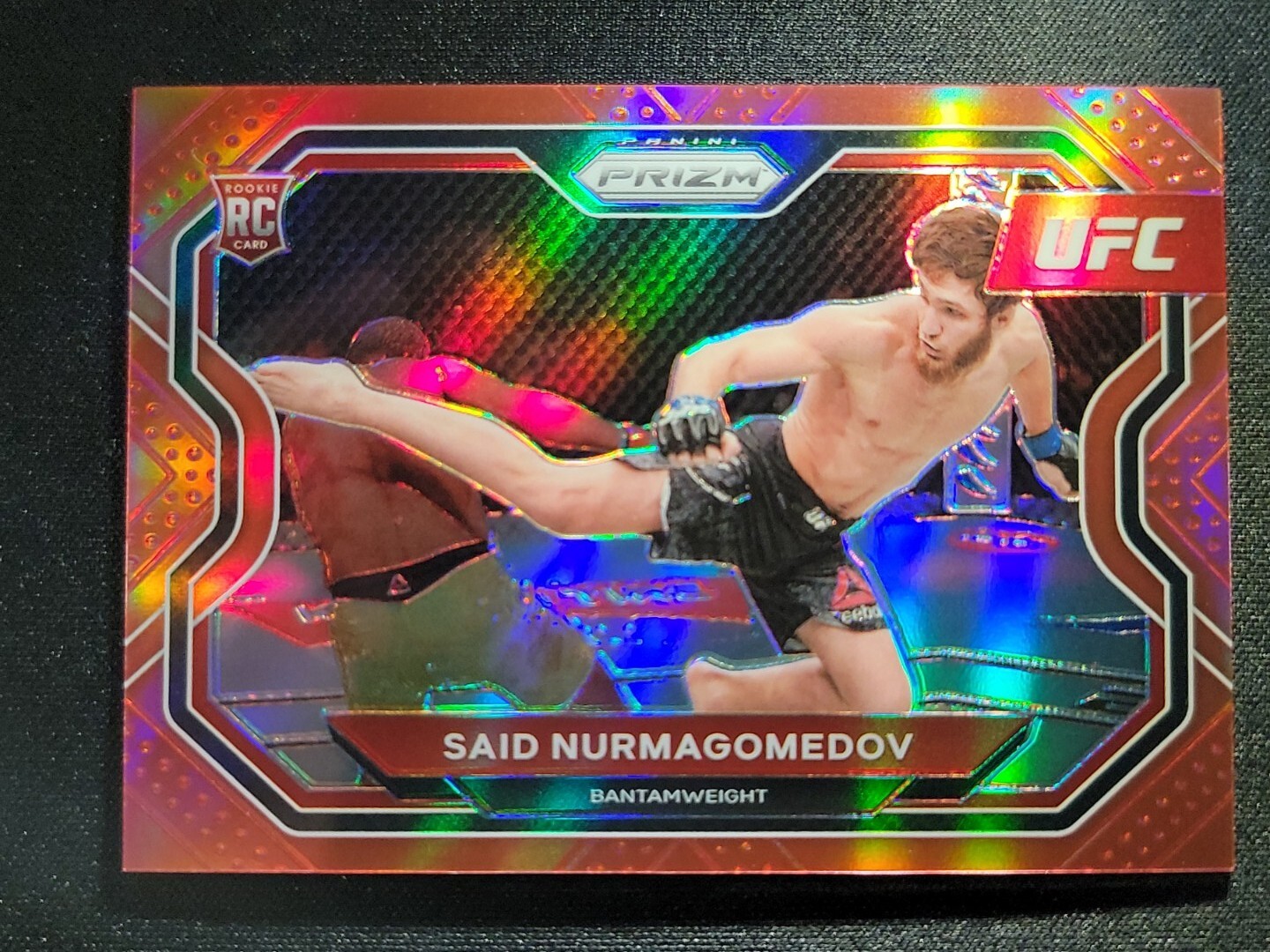 2021 Said Nurmagomedov ROOKIE UFC PRIZM RED PRIZM REFRACTOR SP # /275