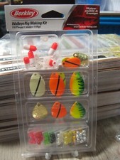 116 Pc Berkley Walleye Rig Making Kit Fishing Bait Lure Blades Clevises Floats