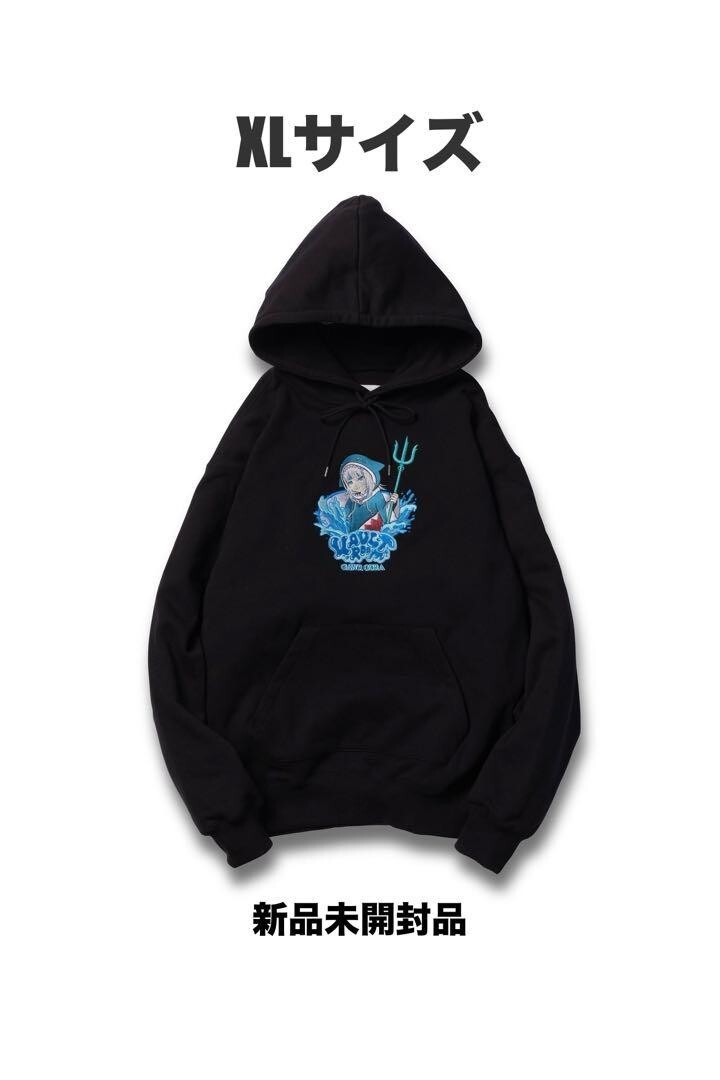 Hololive Gawr Gura XL Black Hoodie & Tee Set by Vaultroom