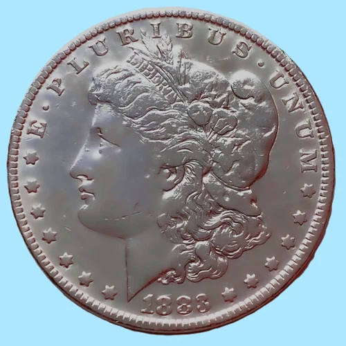 1883 MORGAN SILVER DOLLAR US $1 COIN XF/AU, US ***Nice Bright Coin***