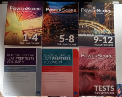 Power Score LSAT course set of 6 books 2018 NEW Condition