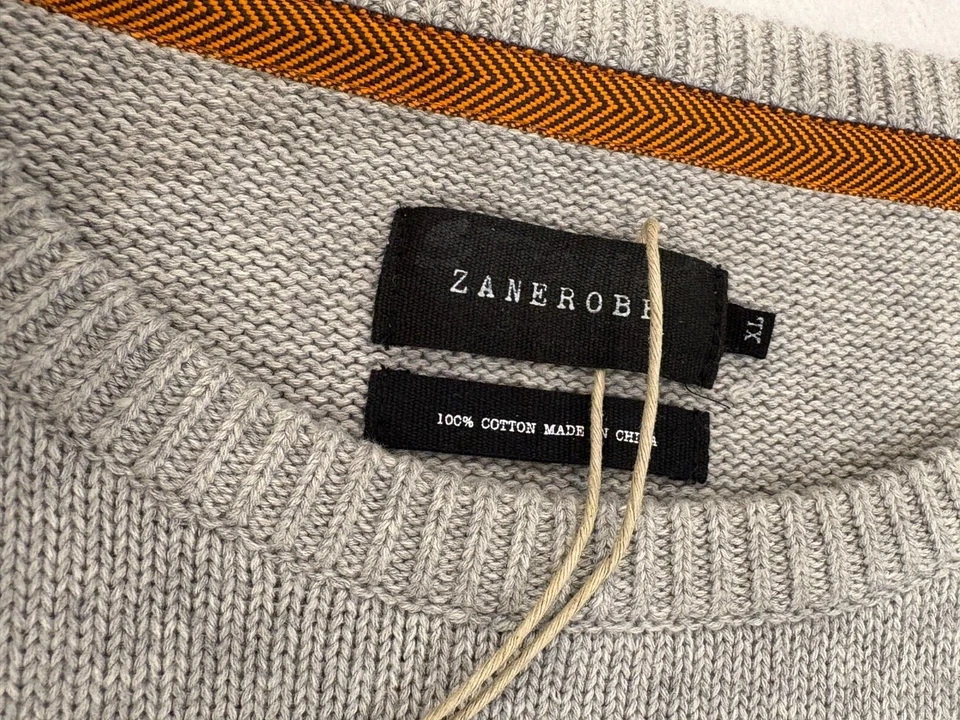 Suéter masculino gola redonda com várias listras GG novo com etiquetas: Zanerobe - Imagem 3 de 4