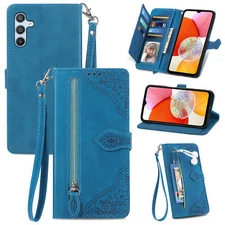 Fr Samsung Galaxy A13 A14 A15 A25 A26 5G Leather Wallet Stand Shockproof Case US