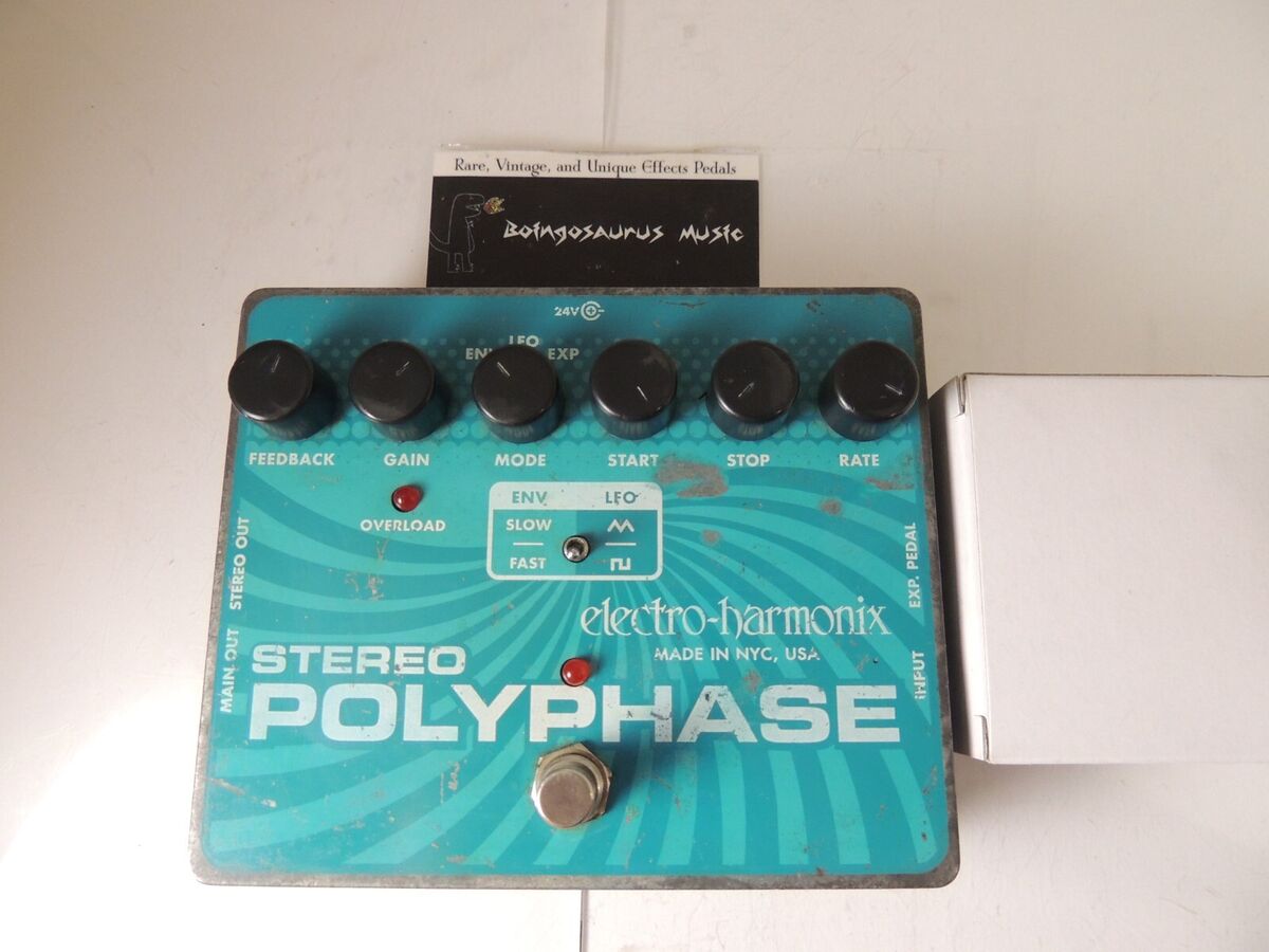 Electro Harmonix Stereo Polyphase XO Phaser Poly Phase FX Electro Harmonix Stereo Polyphase XO Phaser Poly Phase FX