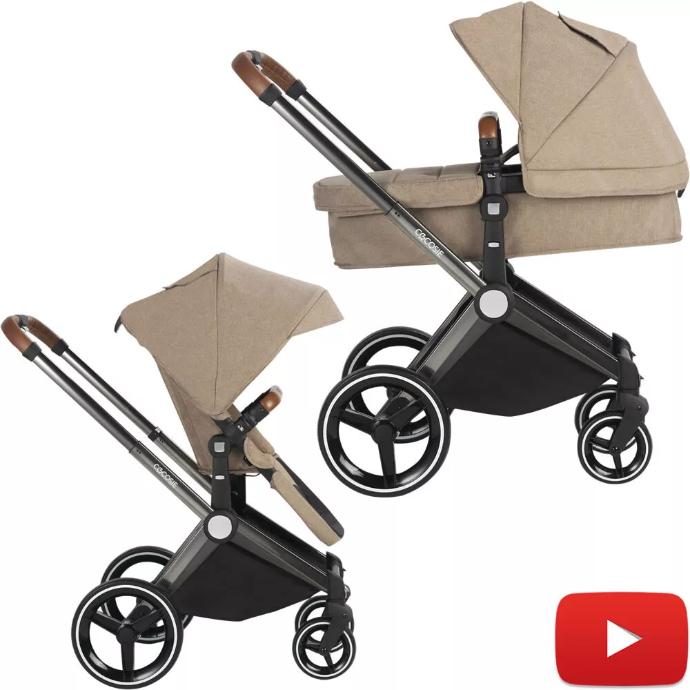 Kombi Kinderwagen Buggy 2in1 Wanne Sportsitz Kombikinderwagen Beige ab 149 90