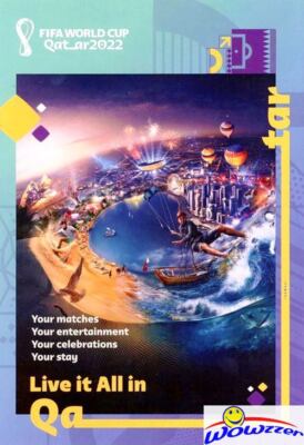 2022 Qatar FIFA Soccer WORLD CUP Collectible MAP & Guide Direct from DOHA!