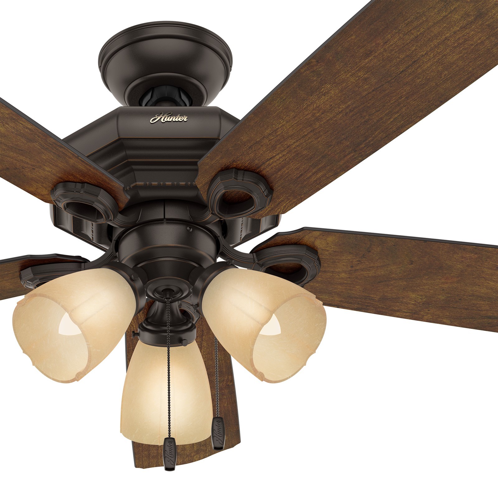 Hunter Fan 46 Inch Traditional Onyx Bengal Bronze Indoor Ceiling