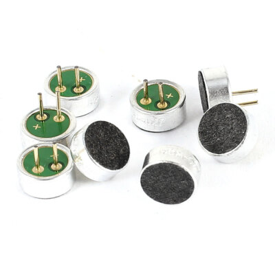 8 Stück 2 Pins Löten Elektret Kondensator mikrofon Pick-up 6mm x 2.7mm