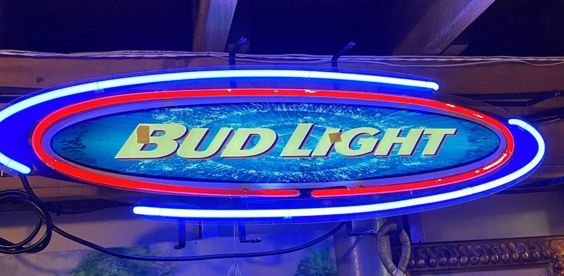 Bud light neon sign vintage outlet