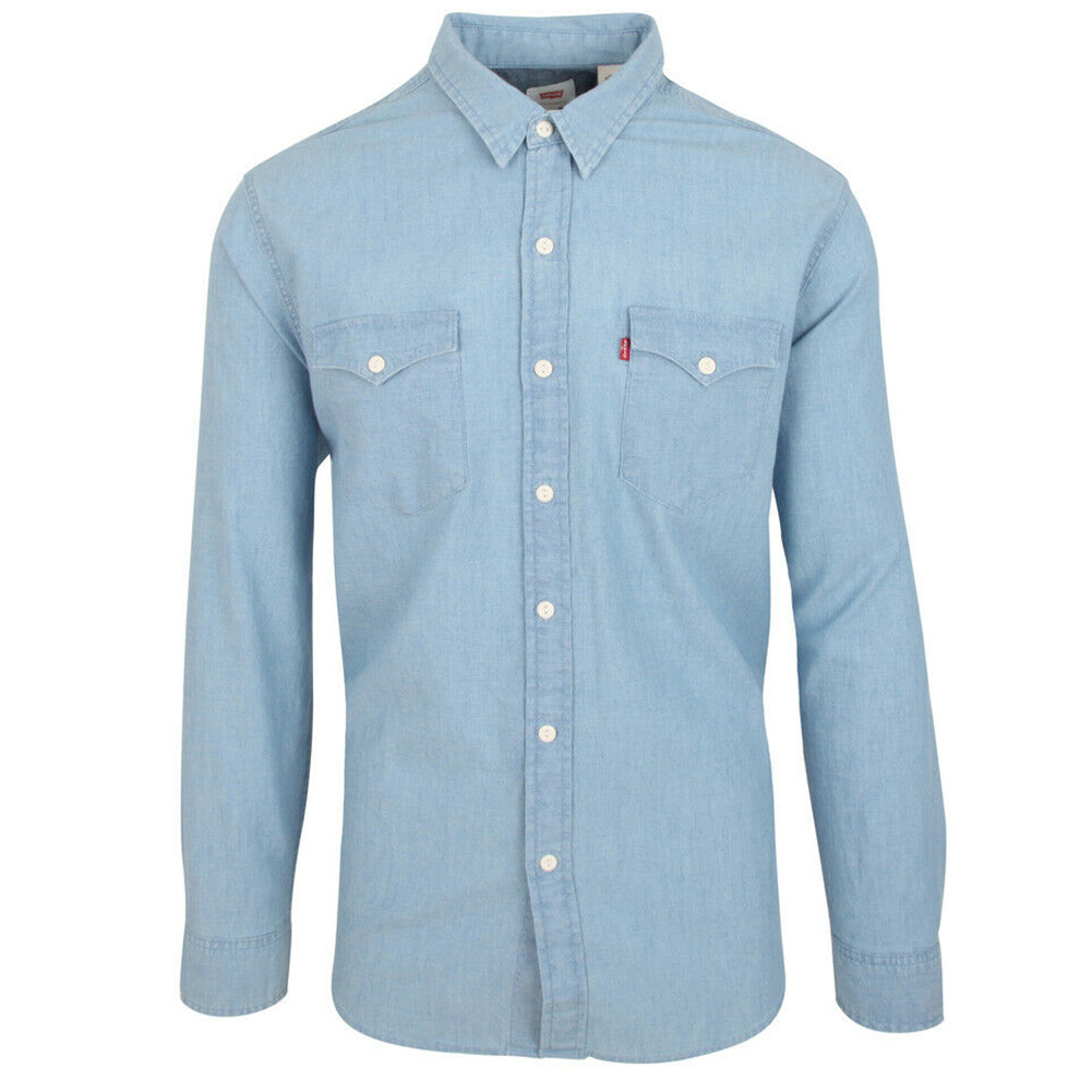 Levis Western Classic Modern Jean Shirt Button Up Levis Western Classic Modern Jean Shirt Button Up