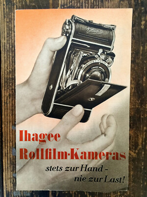 RARE!  Ihagee Rollfilm Kamera Prospekt Preise  Text.deutsch Classic-Camera-STORE